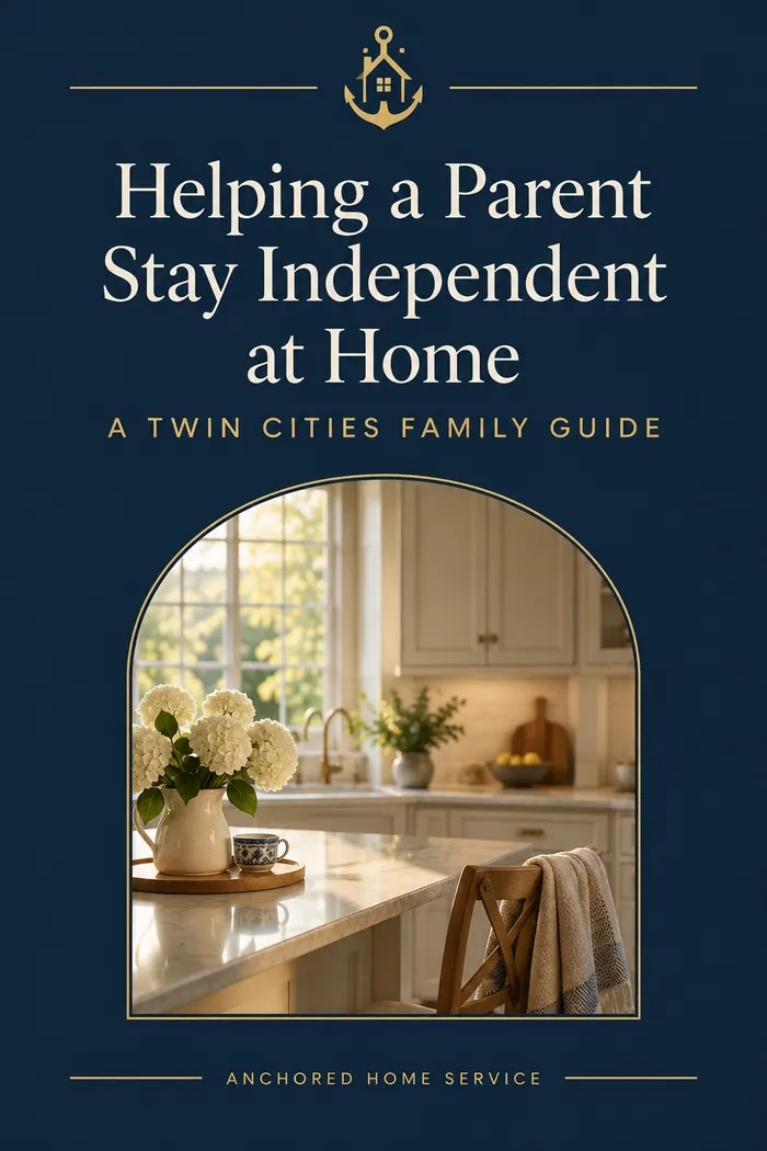 Cover: Helping a Parent Stay Independent at Home, a Twin Cities family guide