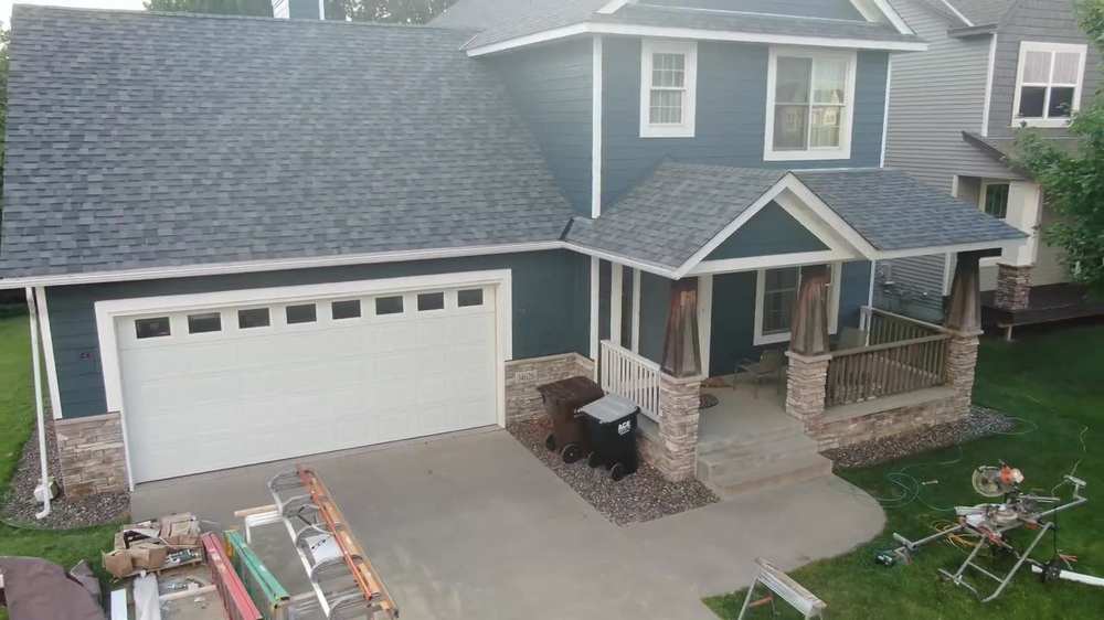 Ramsey home finished with LP SmartSide wood-look siding and a new shingle roof