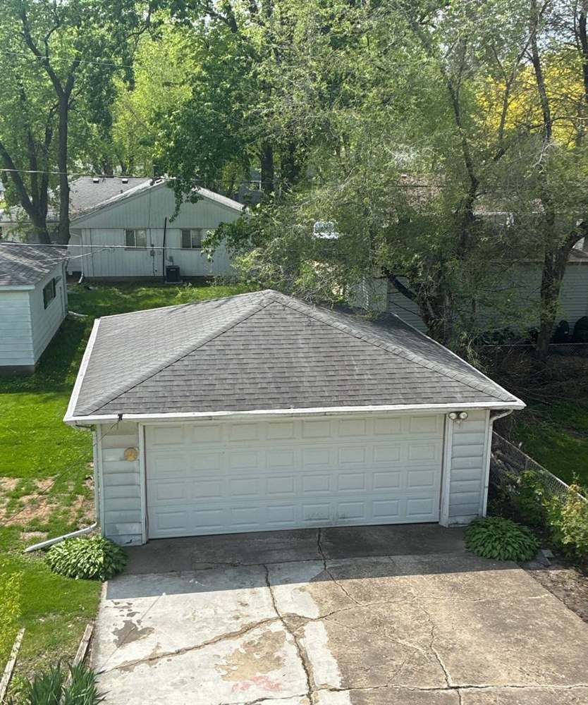 Single-family home photographed during a Joliet inspection, April 2026