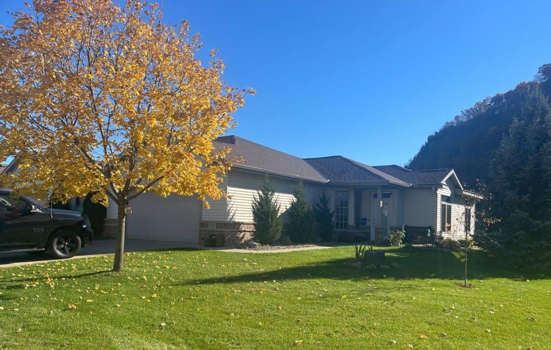 Ranch-style home in Lake City photographed during a roof inspection, October 2021