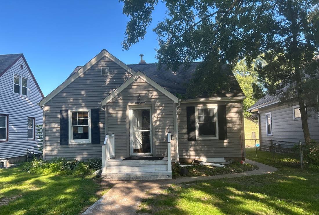 Front porch of a South St. Paul home during a Repair King inspection, August 2025