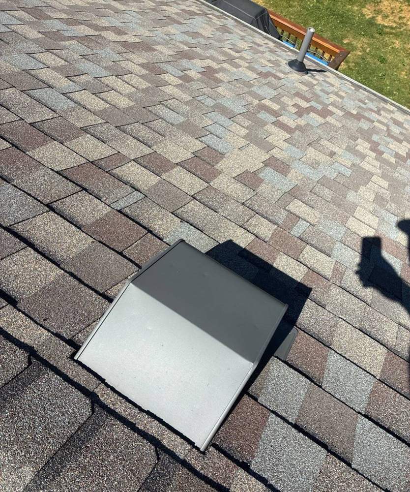 New roof vent cap installed during a Chisago City roof project, June 2026