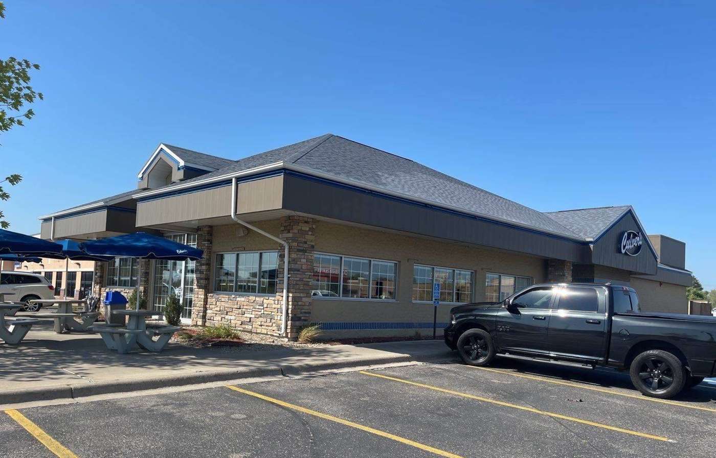 Culver's restaurant on 2nd Street South in Waite Park, MN, photographed by Repair King during a September 2021 roof inspection