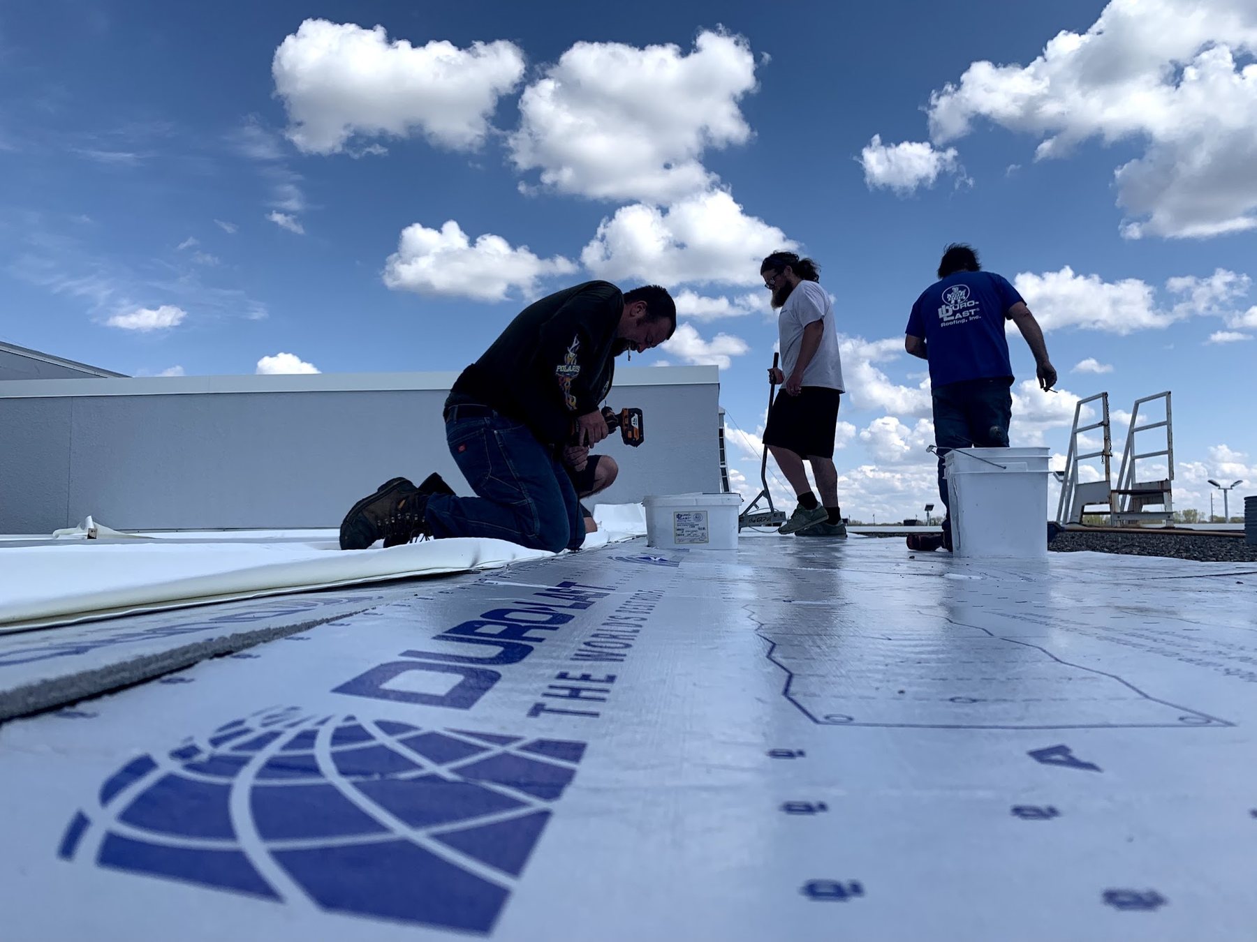 Duro-Last PVC flat roof installation by Repair King