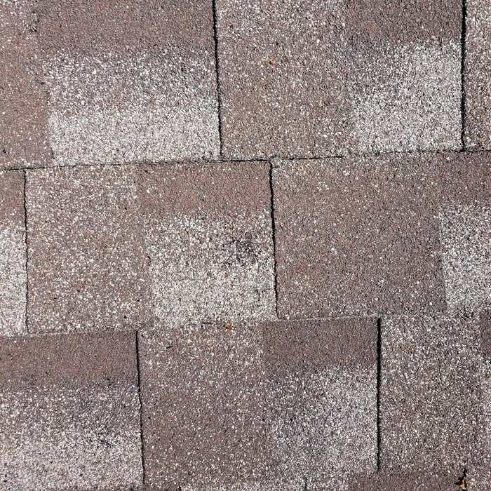 Shingle tabs on the Hugo acreage home, photographed slope by slope during the inspection