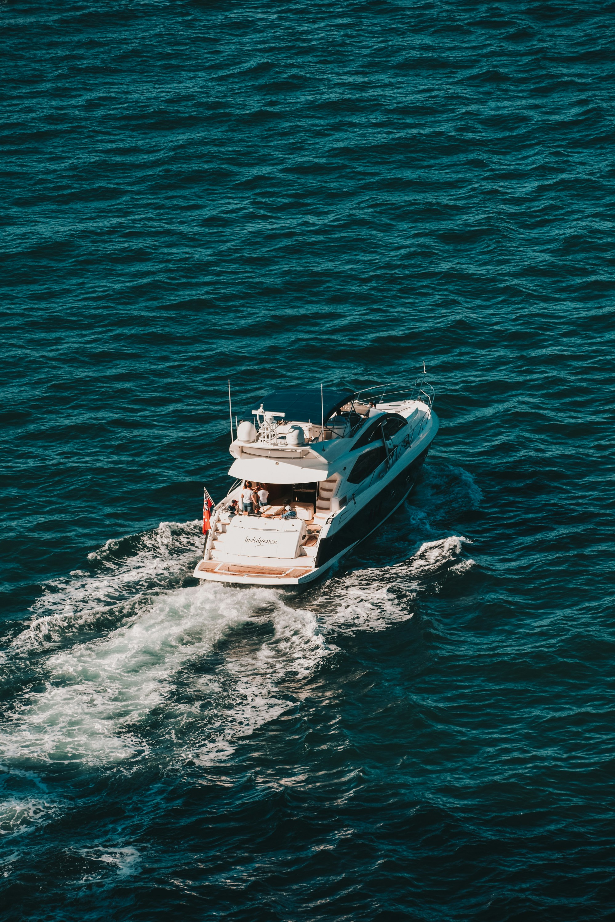 Yacht in open water near Pensacola marina