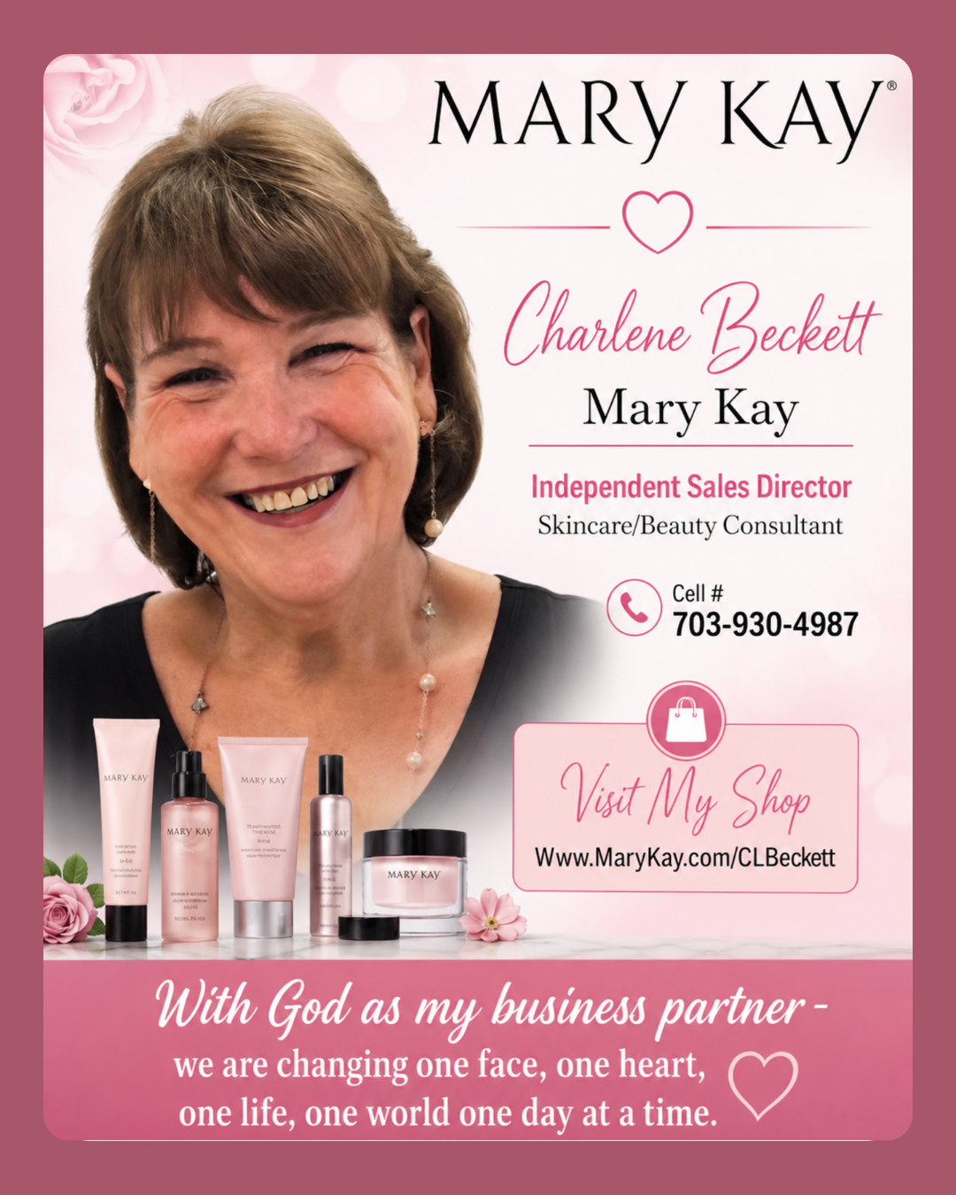 Charlene Beckett, Mary Kay Independent Sales Director — proud sponsor of Prince William Dance Academy 2026 Recital
