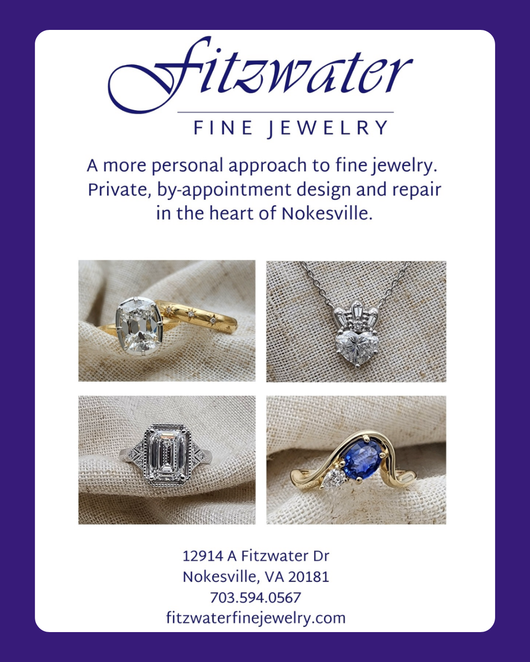 Fitzwater Fine Jewelry — custom design and repair in the heart of Nokesville, VA — proud sponsor of Prince William Dance Academy 2026 Recital