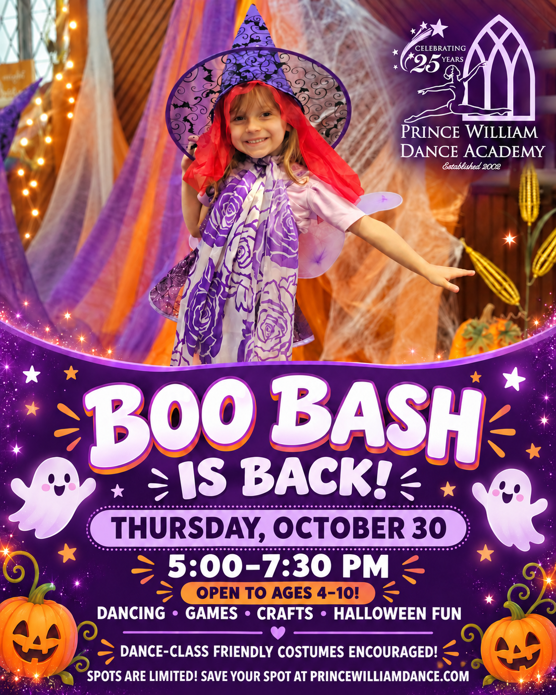 Kids Halloween Event in Nokesville, VA at Prince William Dance Academy
