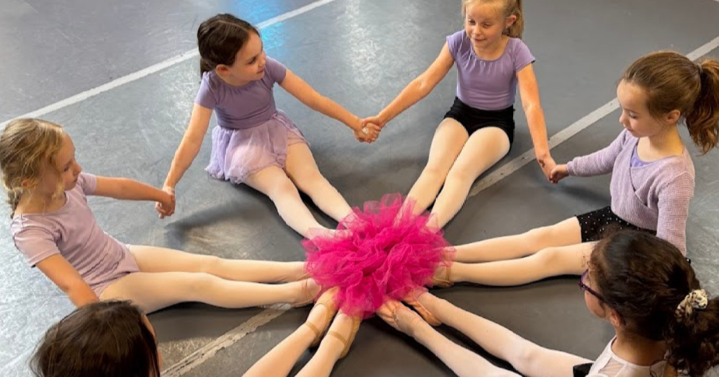 Group of kids participating in fun activity at a Prince William Dance Academy after school program