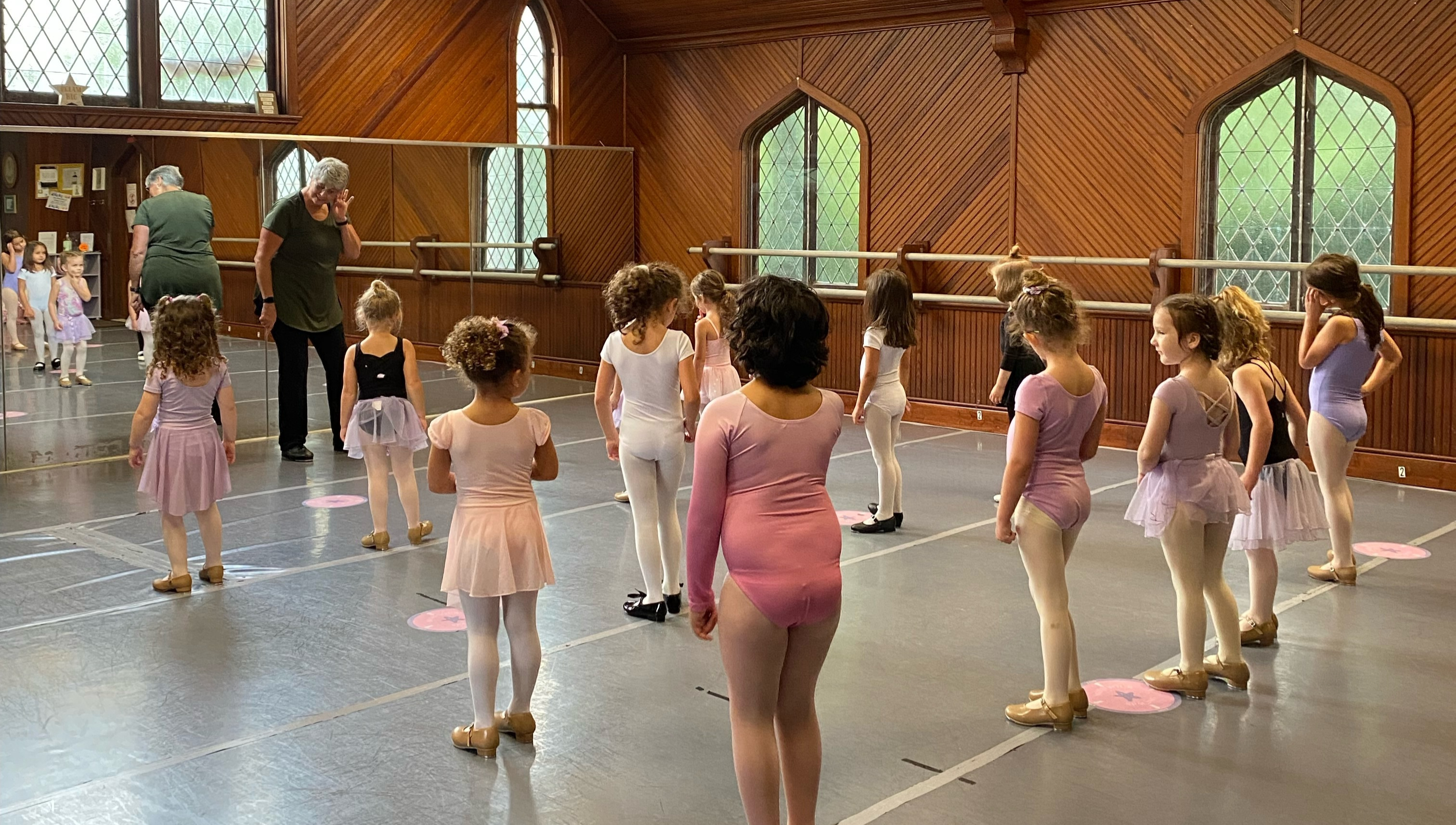 Ms. Kim leads a class of young dancers at Prince William Dance Academy in Nokesville, Virginia. Copy