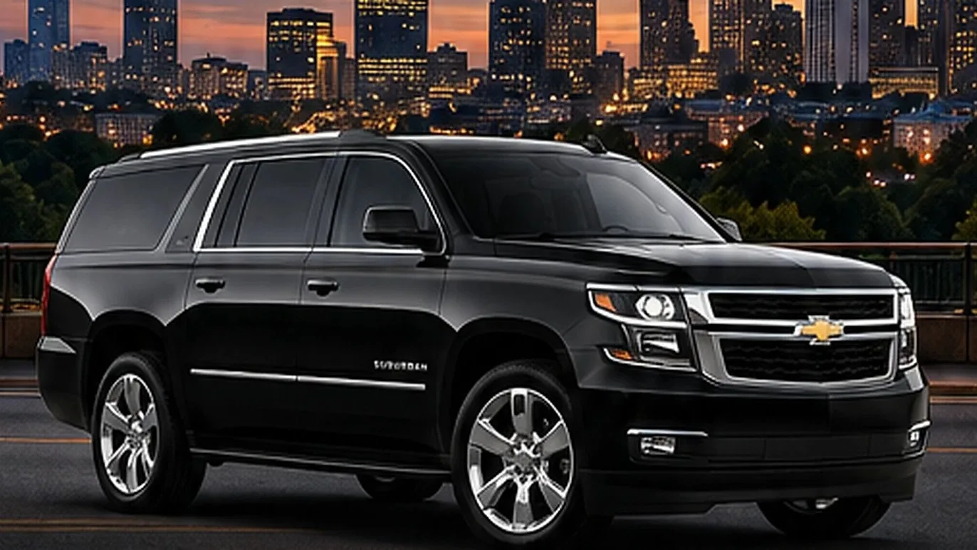 Black Chevrolet Suburban for Atlanta airport car service and executive transportation