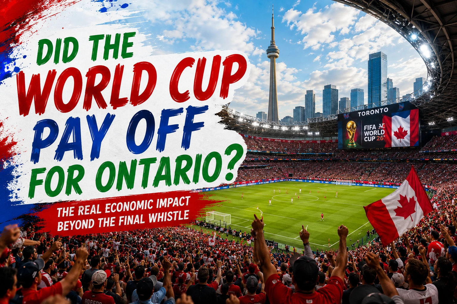 Fans gather inside a packed Toronto stadium during the FIFA World Cup as the tournament's economic impact on Ontario comes into focus Fans gather inside a packed Toronto stadium during the FIFA World Cup as the tournament's economic impact on Ontario comes into focus