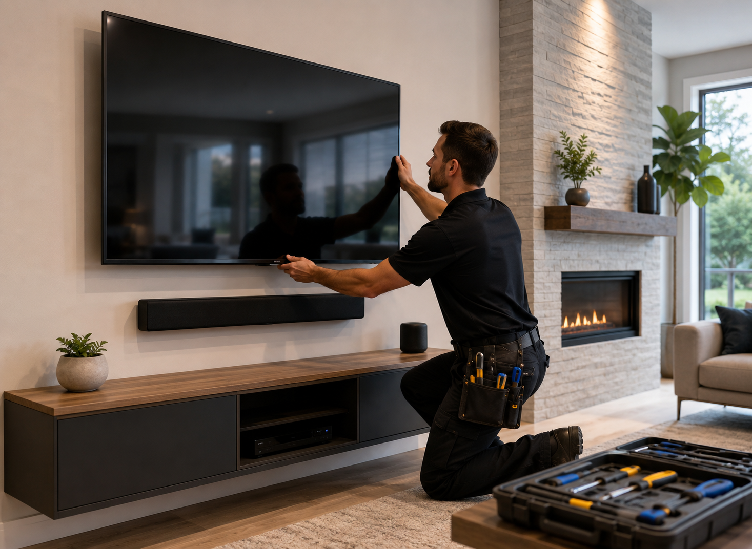 TV mounting service in San Antonio by 4MyCasa