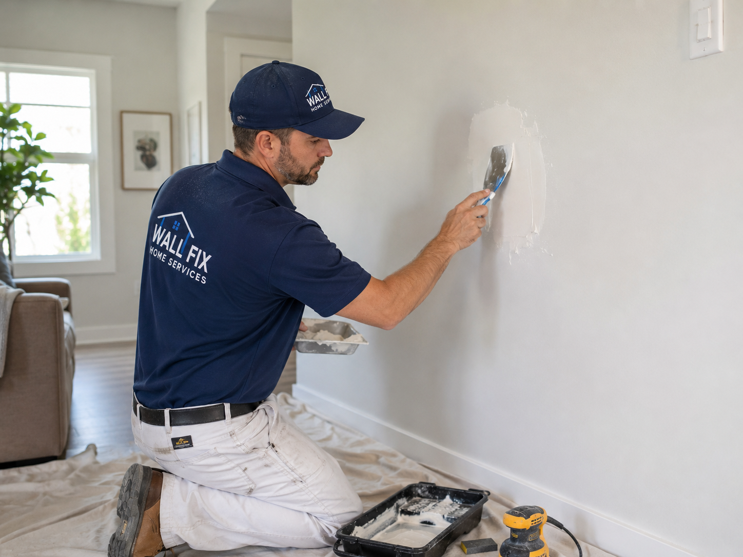 Minor drywall repair service in San Antonio by 4MyCasa