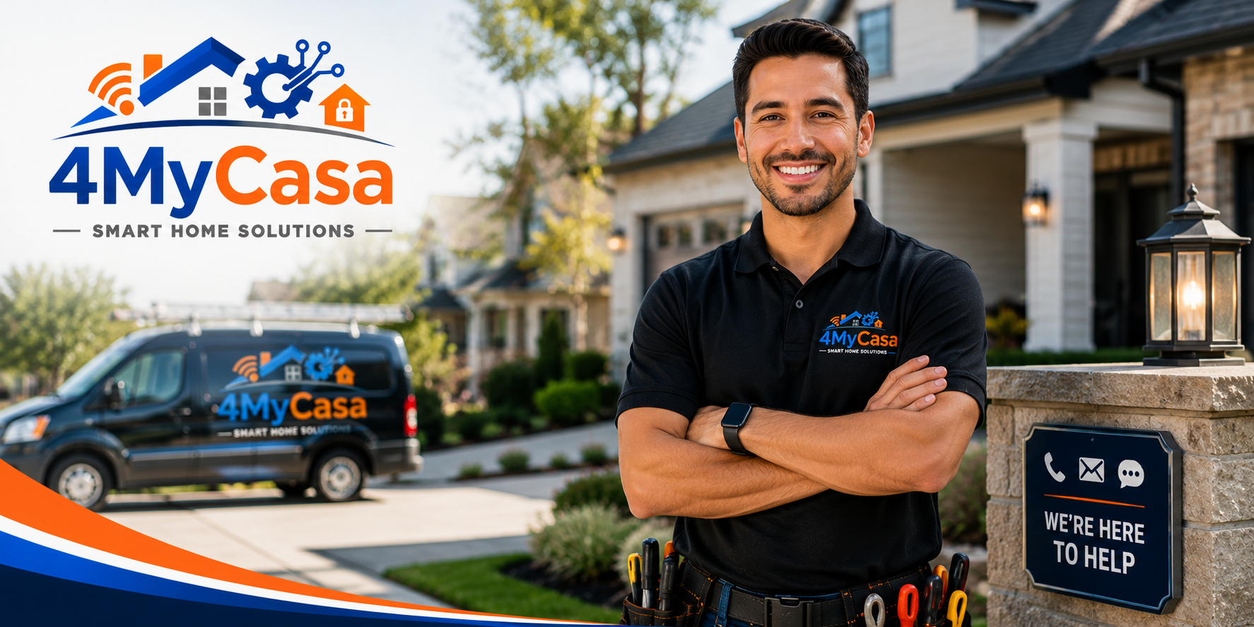 Contact 4MyCasa for AI integration, smart home automation, handyman services, TV mounting, and computer repair in San Antonio