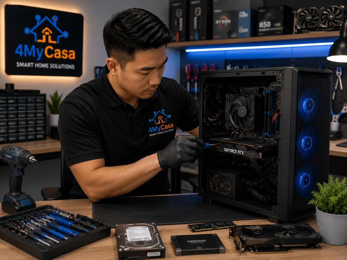 Desktop computer repair services in San Antonio by 4MyCasa