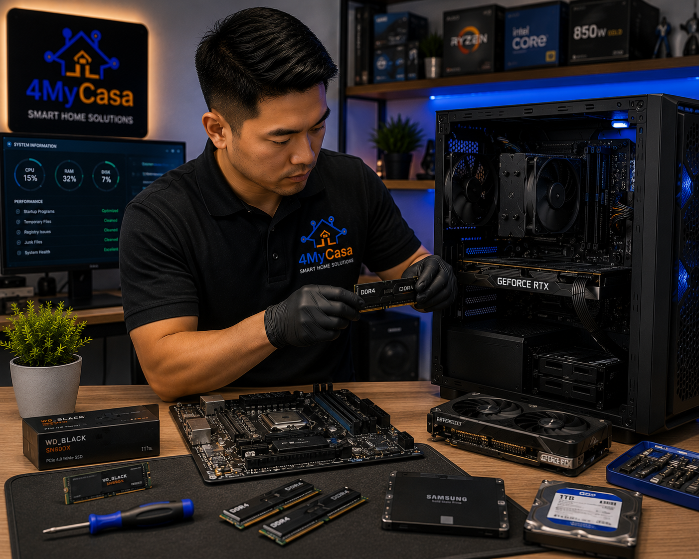Computer hardware upgrades in San Antonio by 4MyCasa