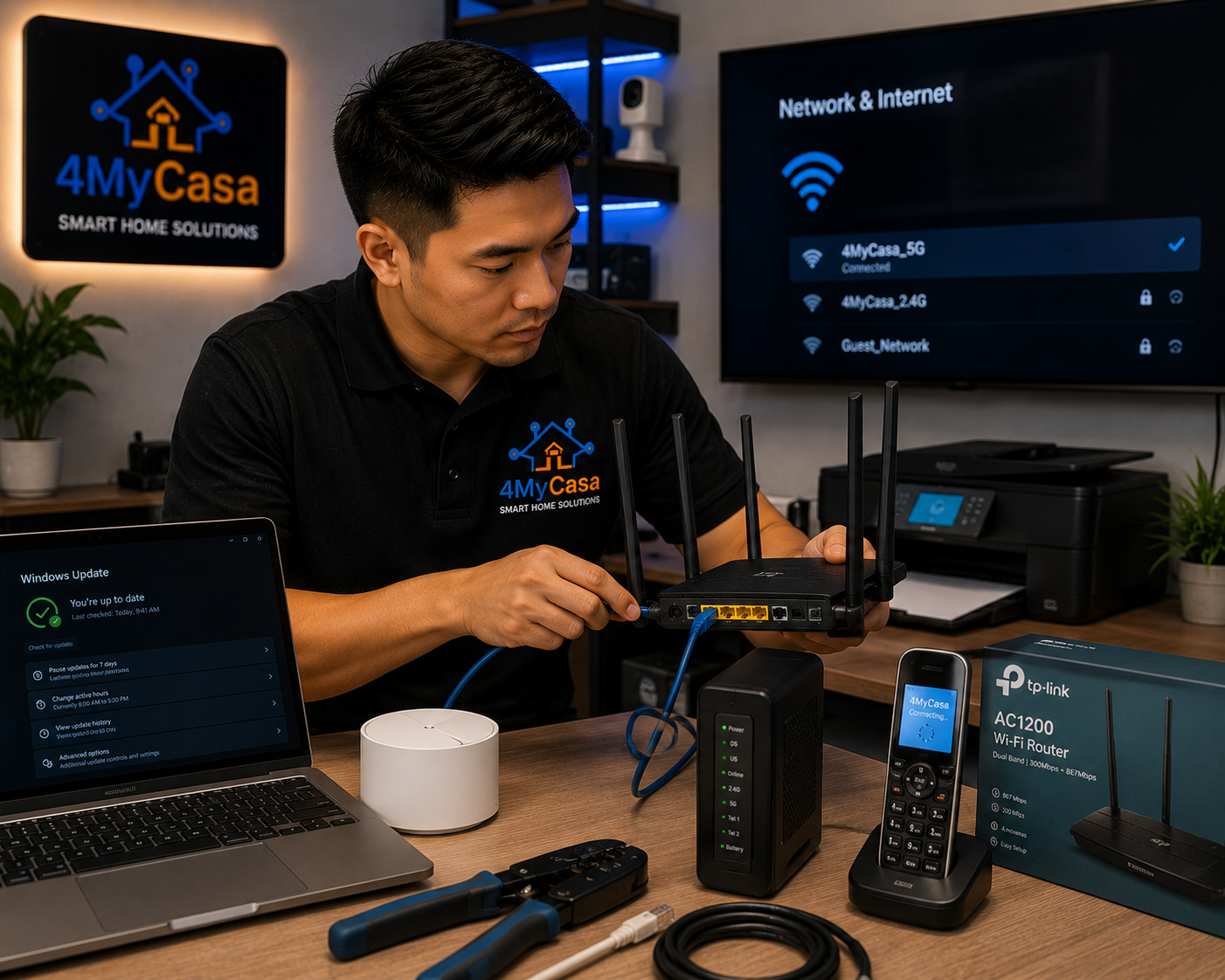 Home and business network troubleshooting in San Antonio