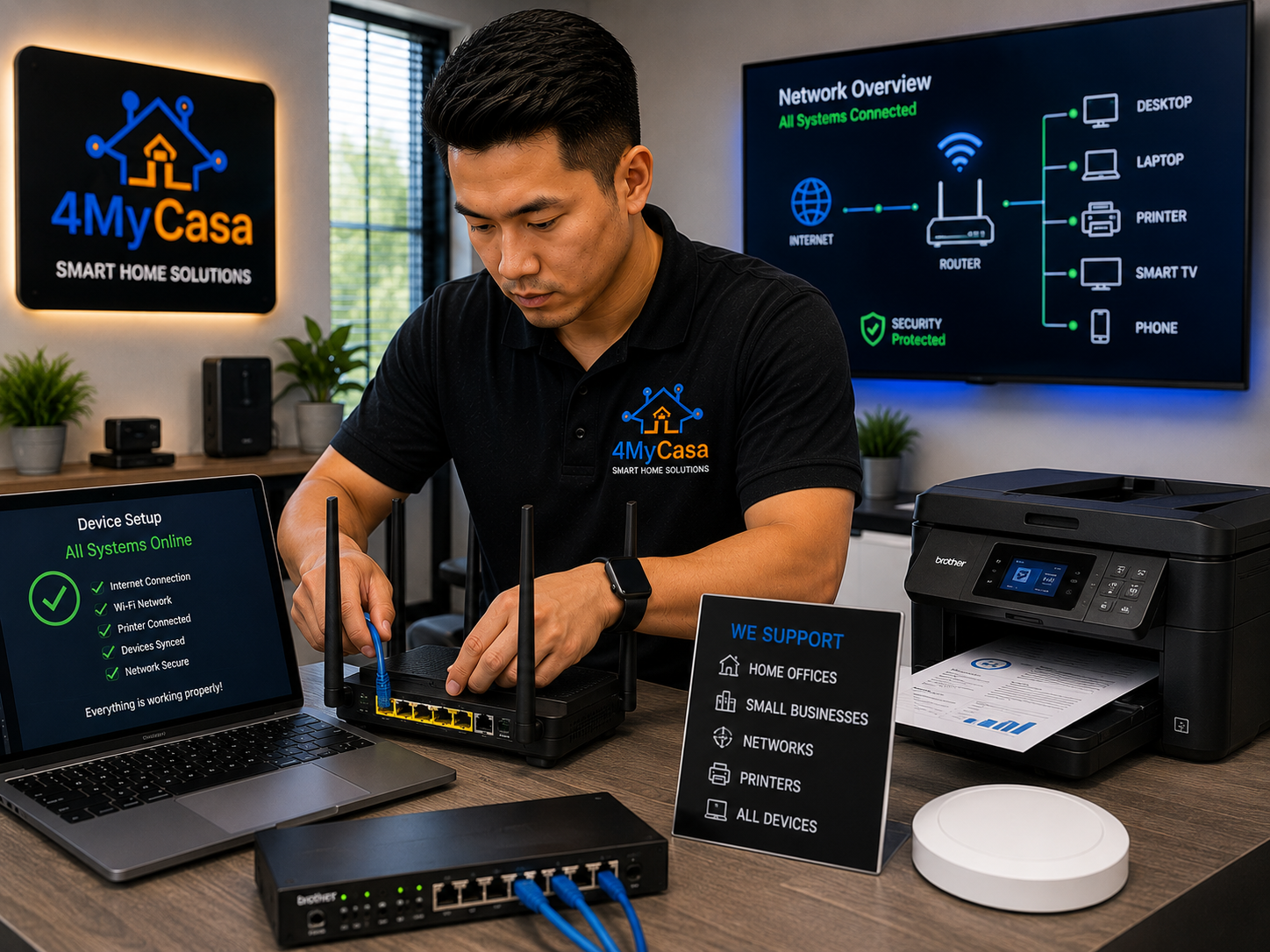 Home and business IT support services in San Antonio by 4MyCasa