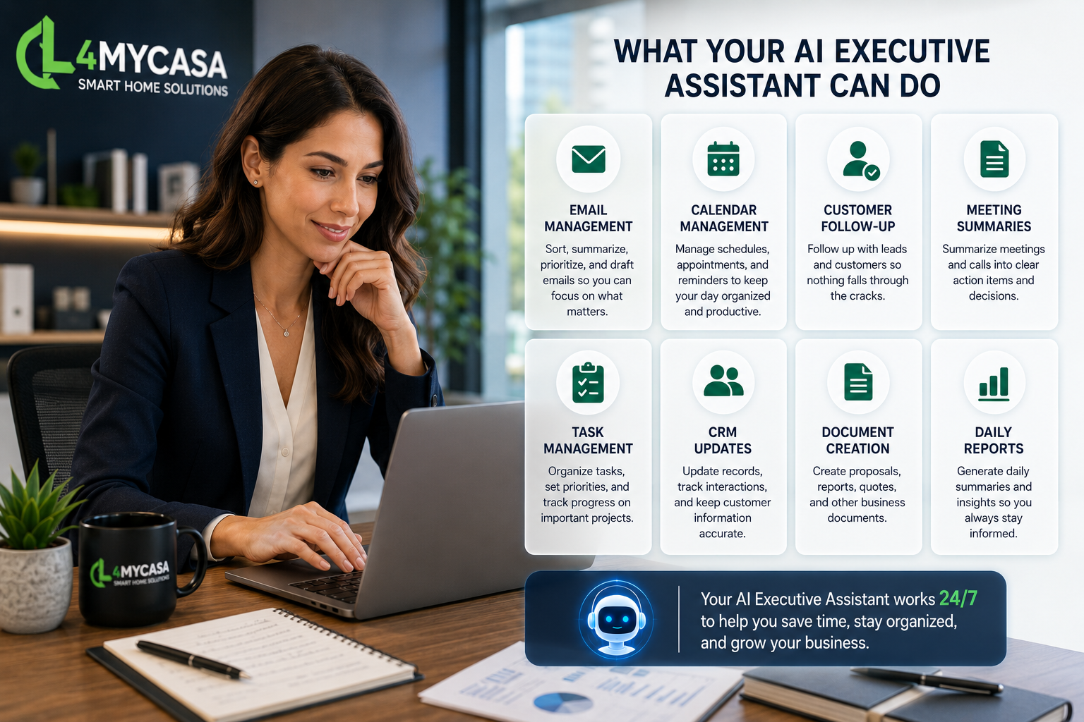 AI CRM update and lead organization
