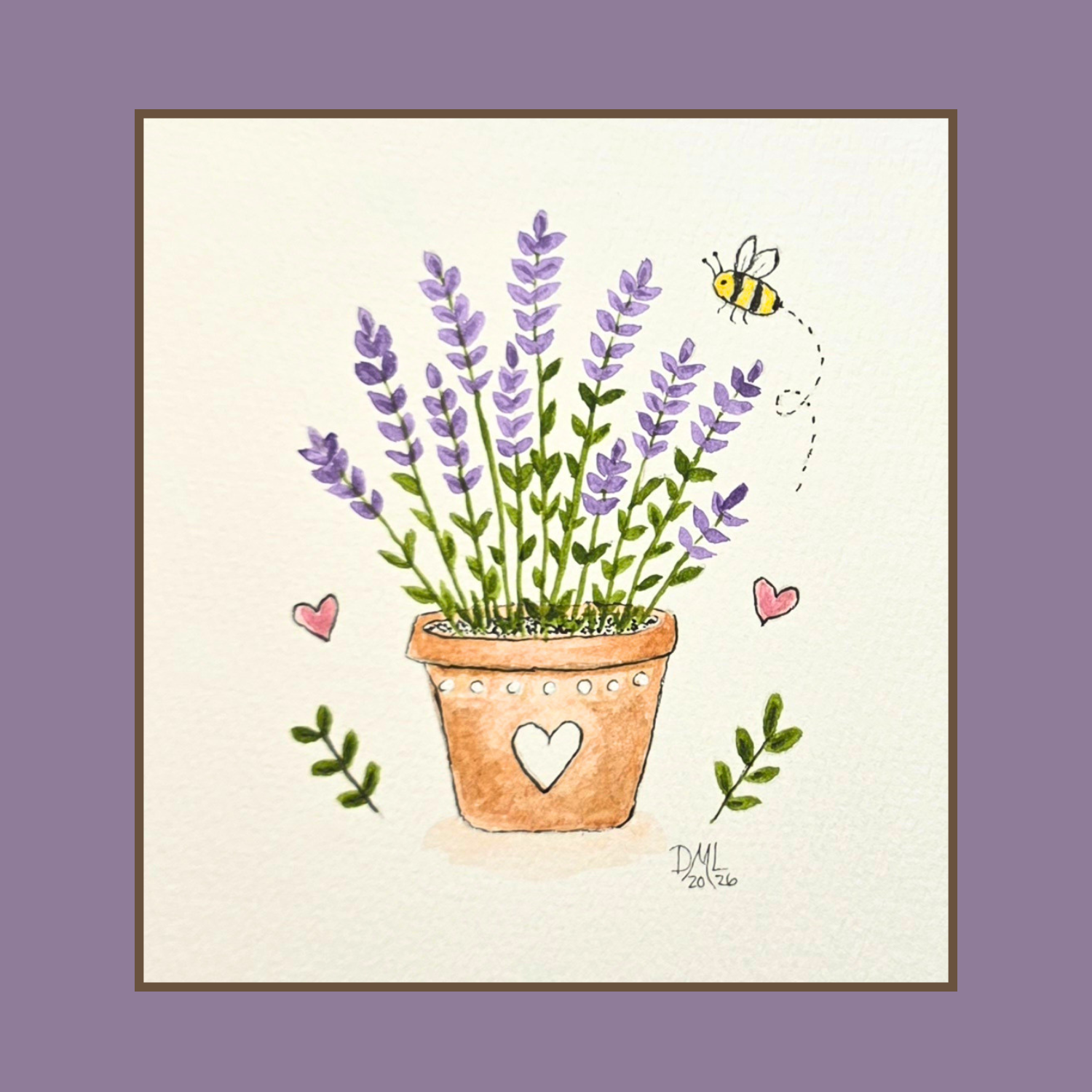Watercolor Lavender 
