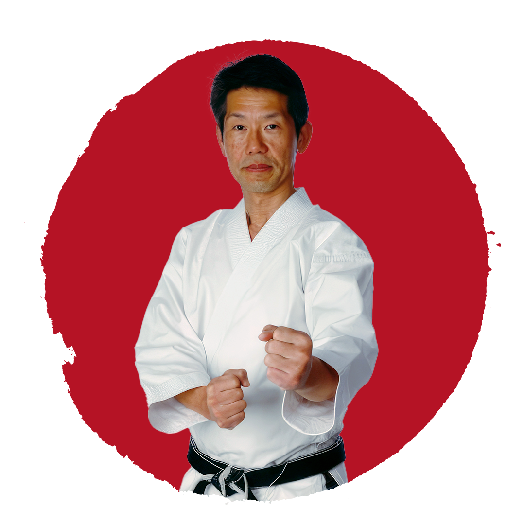 Experienced karate instructor at Rei Karate in Barrie, teaching proper Rei etiquette.