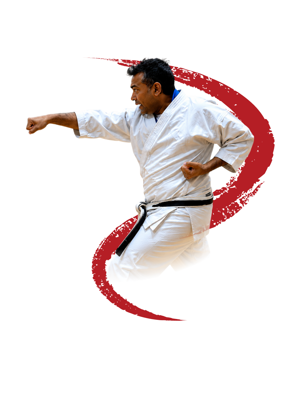 Image of students practicing karate at Rei Karate in Barrie, emphasizing the benefits of focus, discipline, and respect.