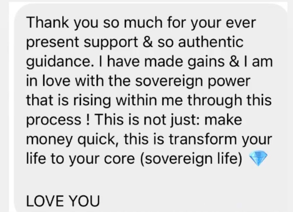 Course testimonial