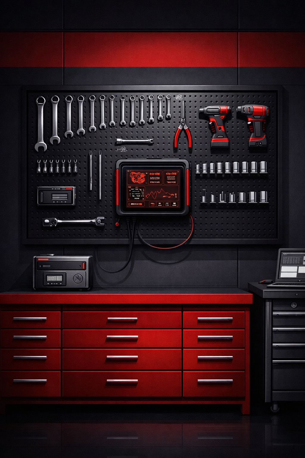 Professional auto repair tools at Otobotix Auto Care in Concord, CA