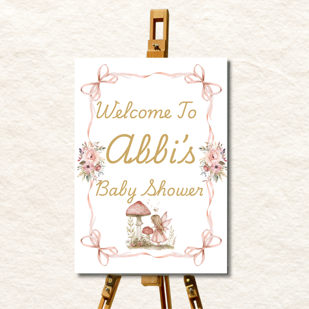 Little fairy welcome sign
