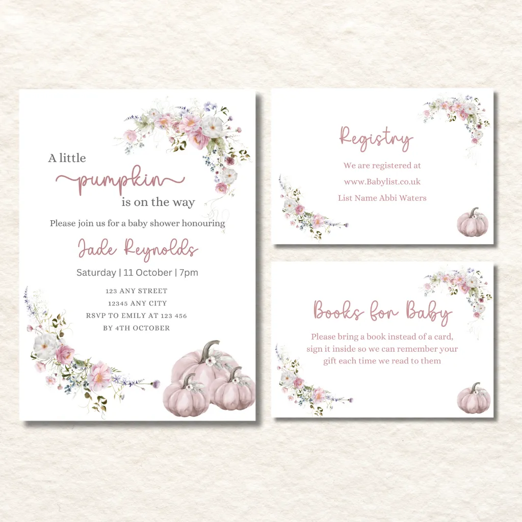 a baby shower invitation bundle