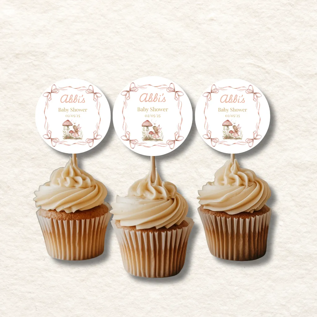 Little fairy cupcake tpppers