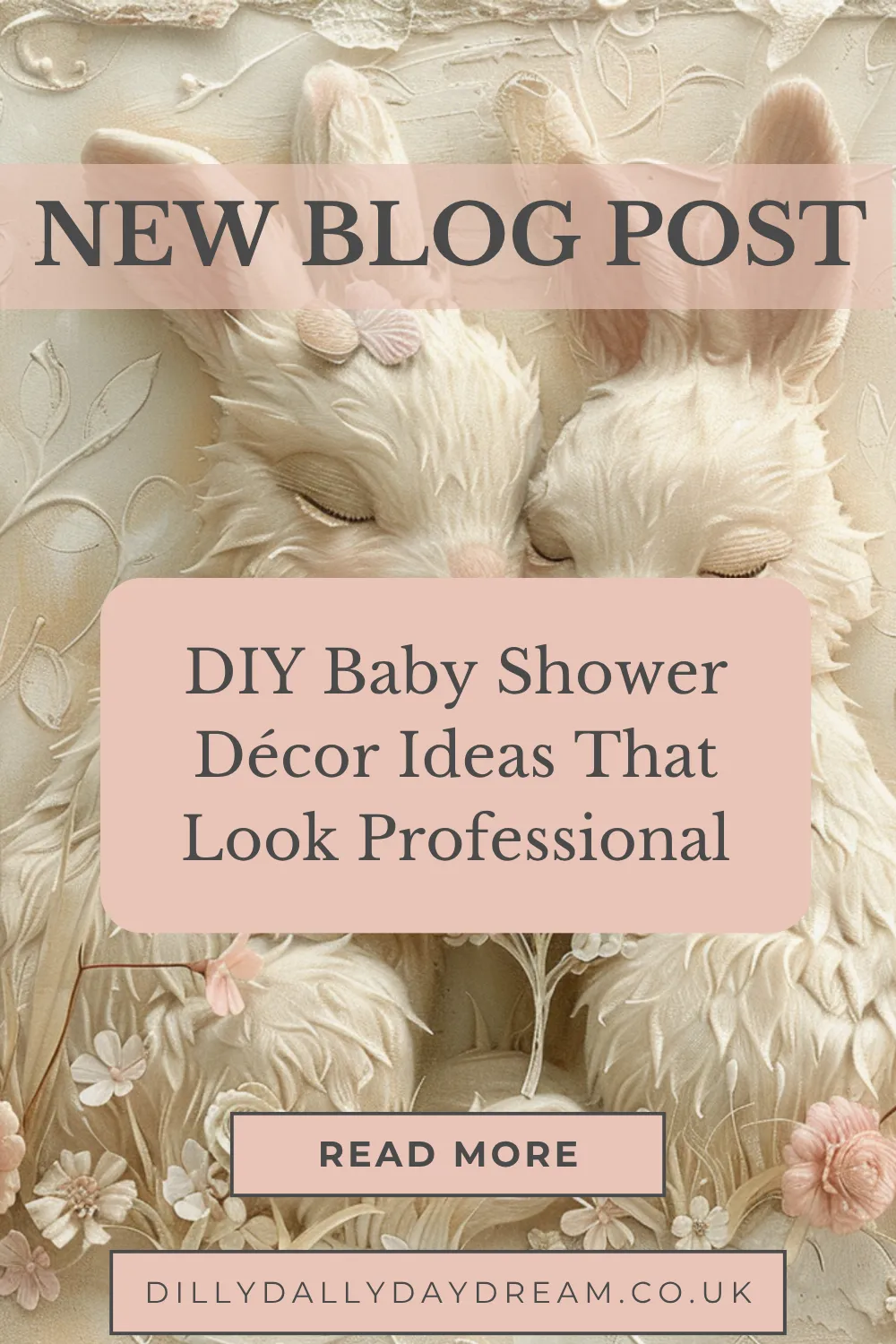 group of friends celebrating a DIY baby shower pinterest pin