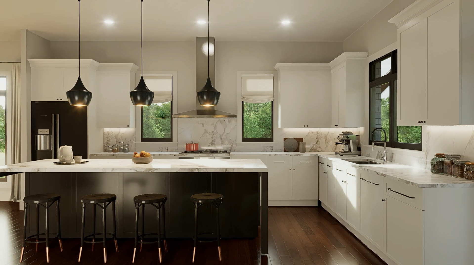 Lake Townhome interior animation