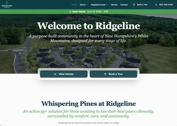 Website for real estate developer in New Hampshire