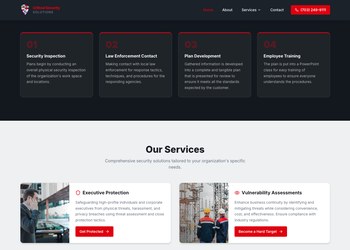 Website for security company