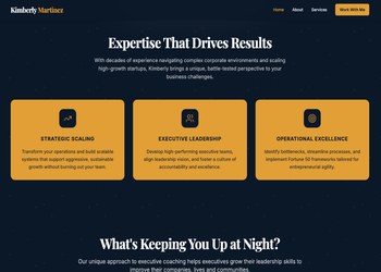 Website for business coach