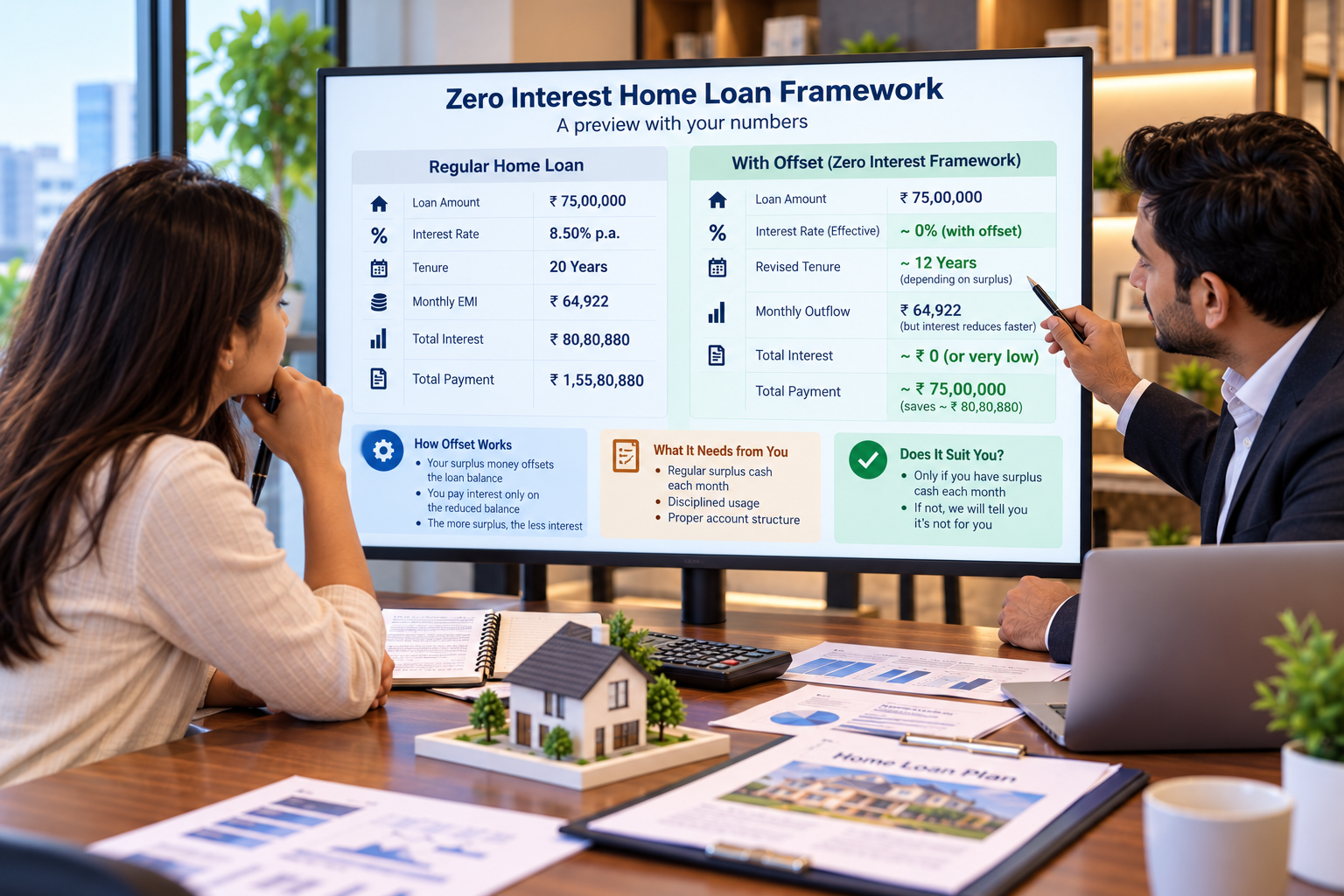 Illustration for: A preview of the Zero Interest Home Loan Framework, on your numbers