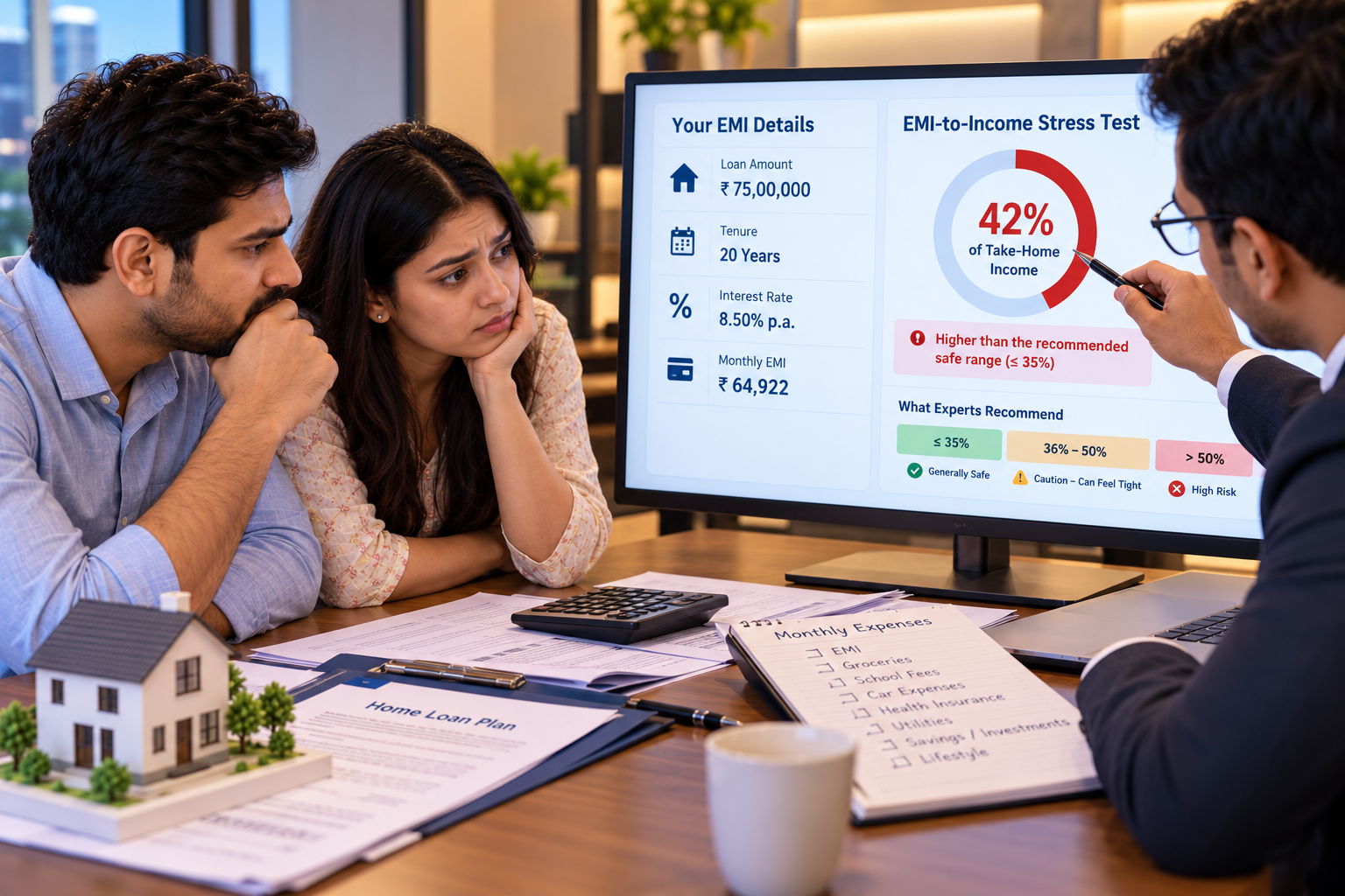 Illustration for: The EMI-to-income stress test