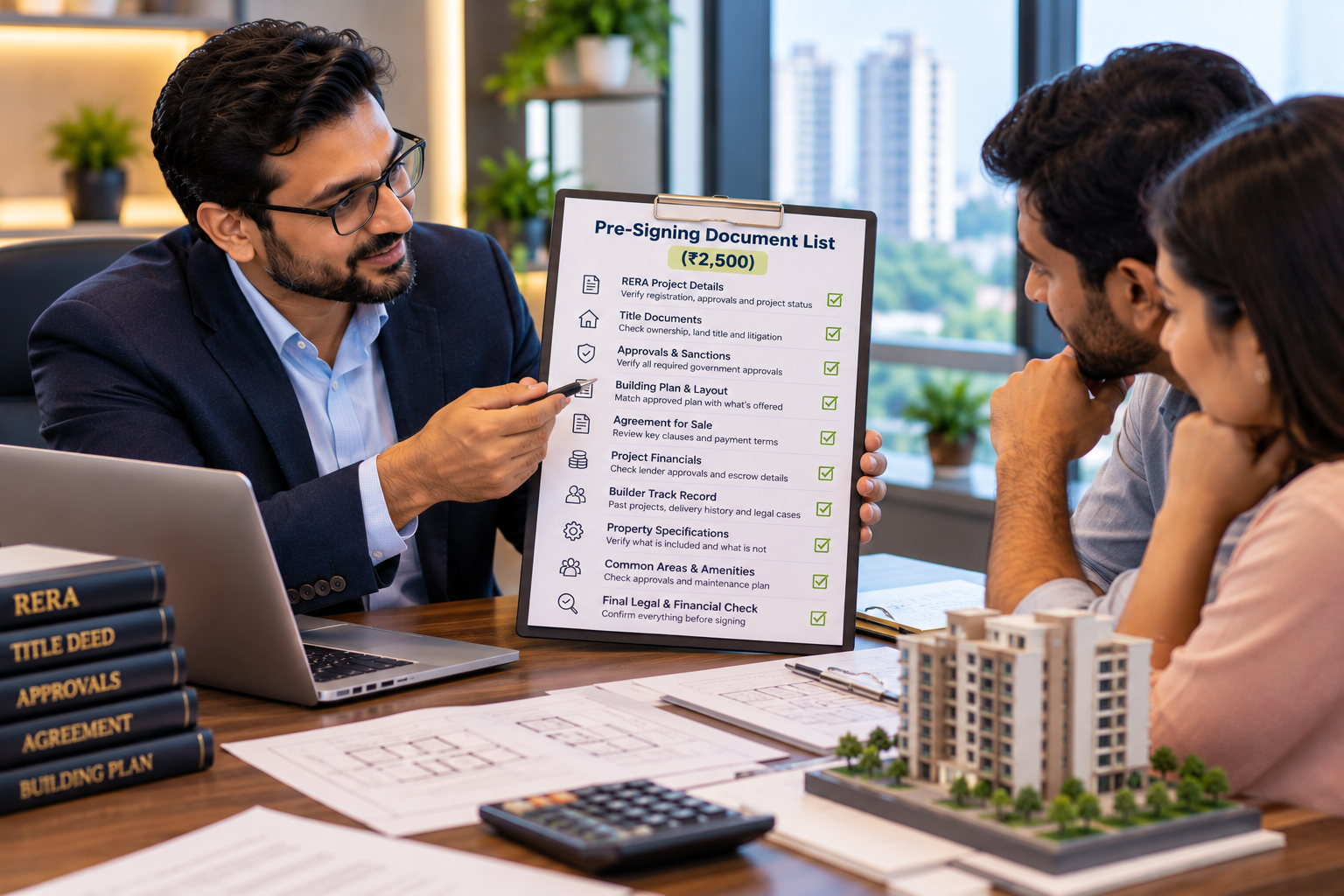Illustration for: The Pre-Signing Document List (₹2,500)