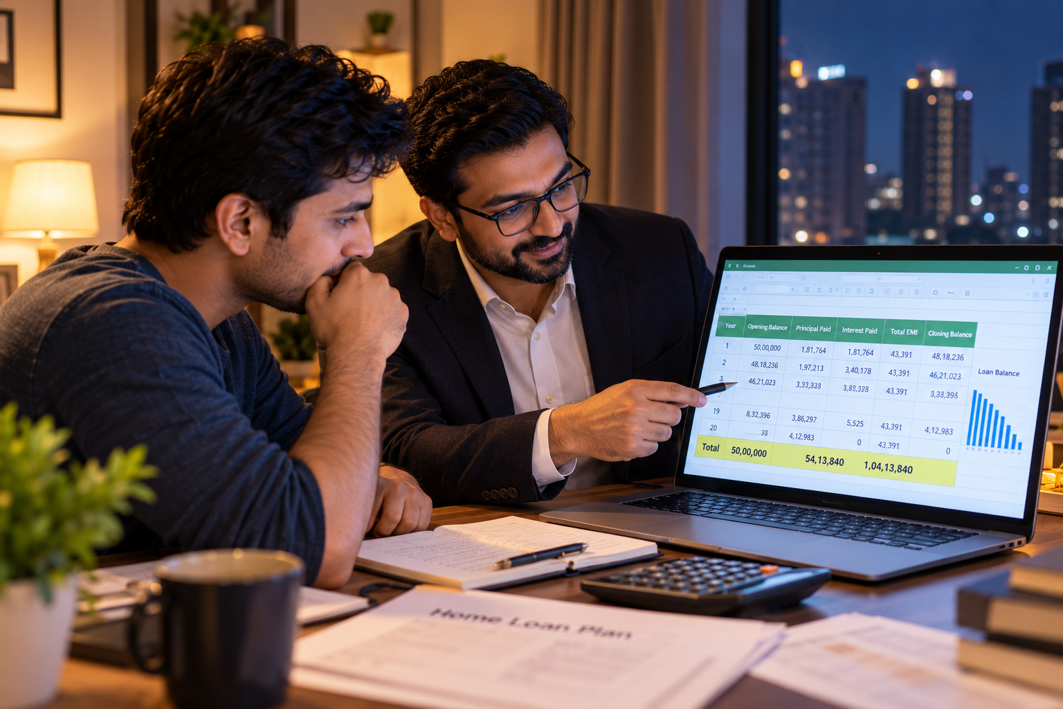 Illustration for: The end of the Excel sheet at eleven at night