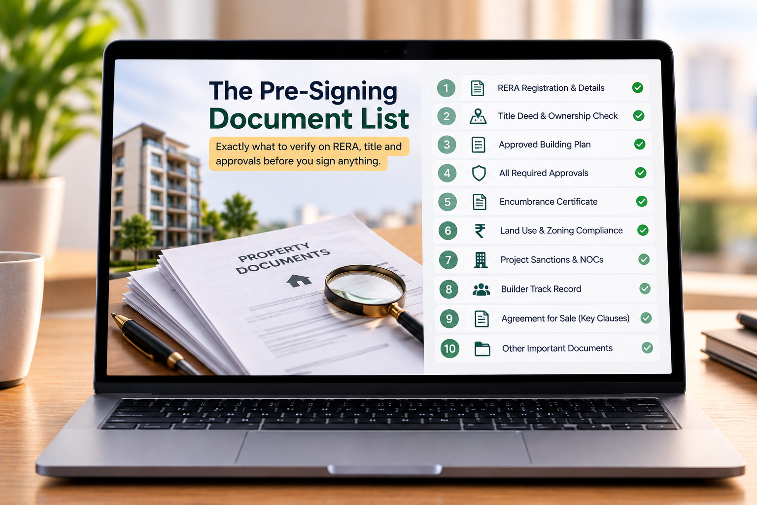 Illustration for: The Pre-Signing Document List (₹2,500)
