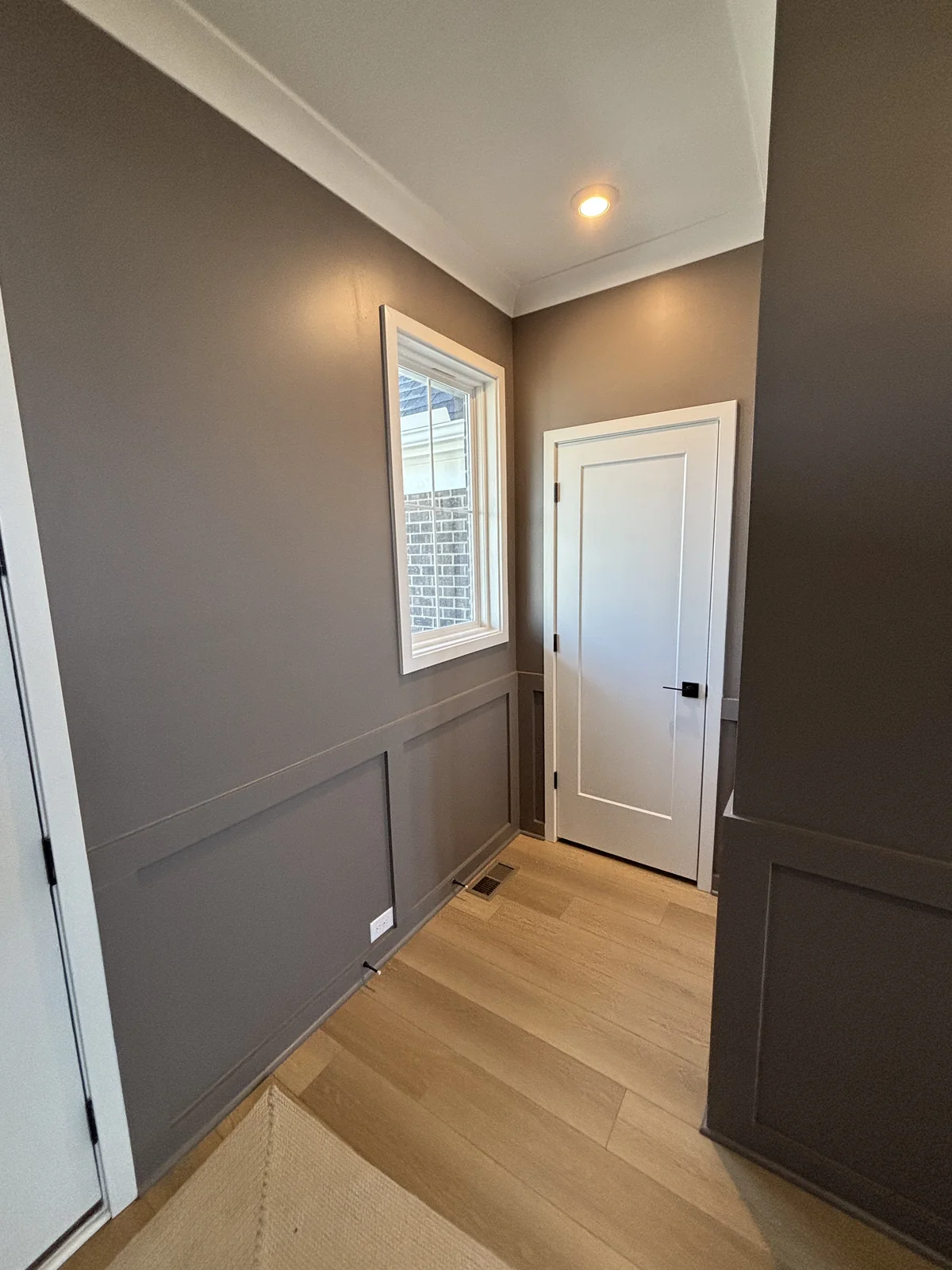 Painted interior with detailed trim and refined finish