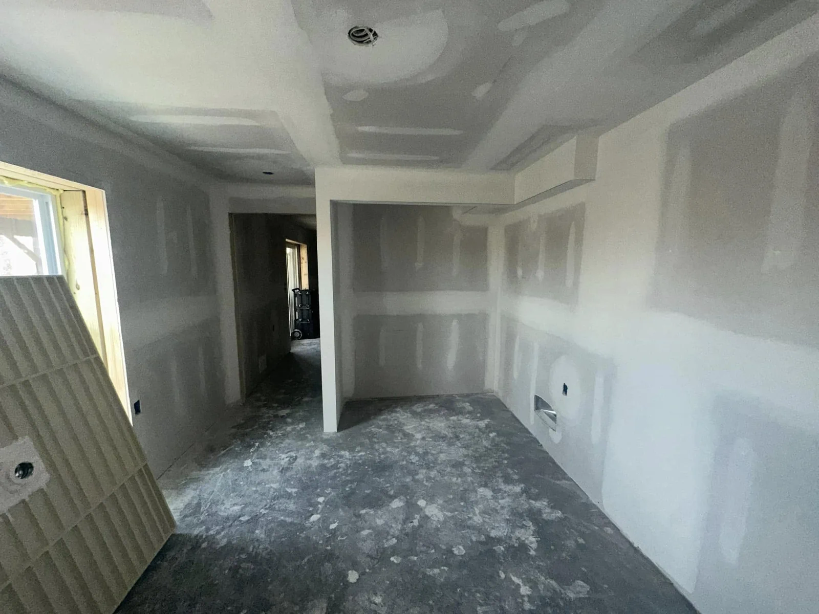 Painted interior with crisp trim and updated walls