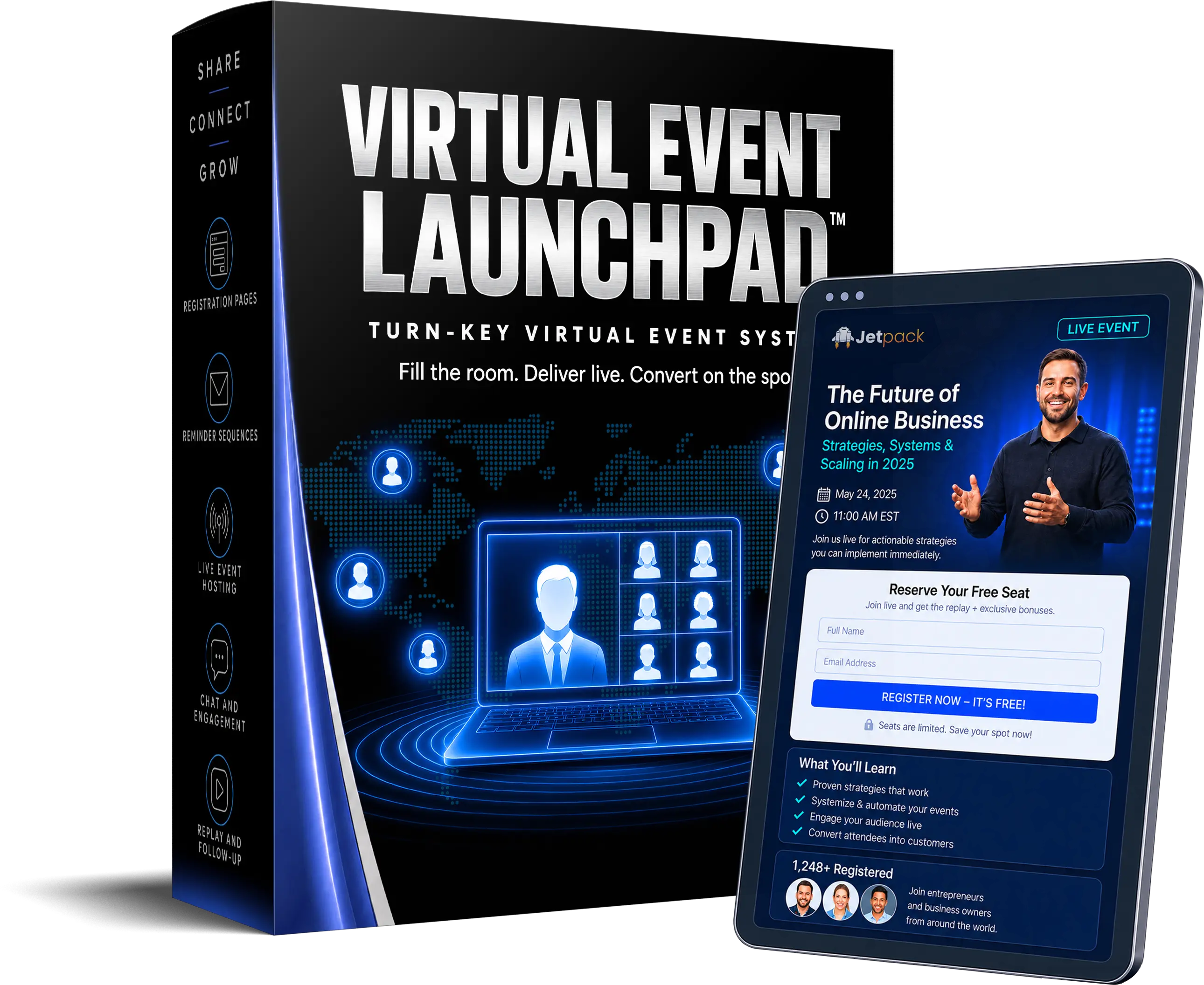 Jetpack Virtual Event Launchpad