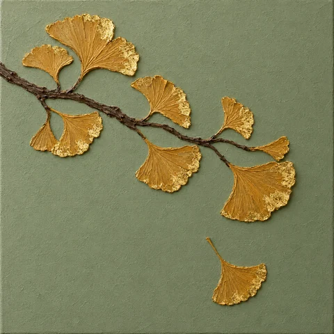 Model de inspirație de Halloween: Creanga de ginkgo