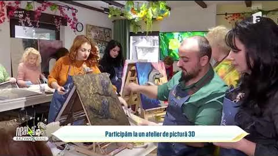 Super Neatza cu Răzvan și Dani, la atelierul de pictură în relief Melinda Art