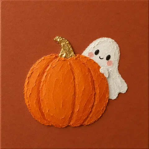 Model de inspirație de Halloween: Fantoma după dovleac