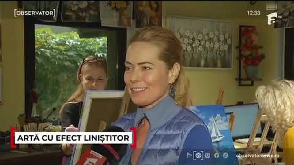 Reportaj Observator Antena 1 despre pictura în relief la Melinda Art